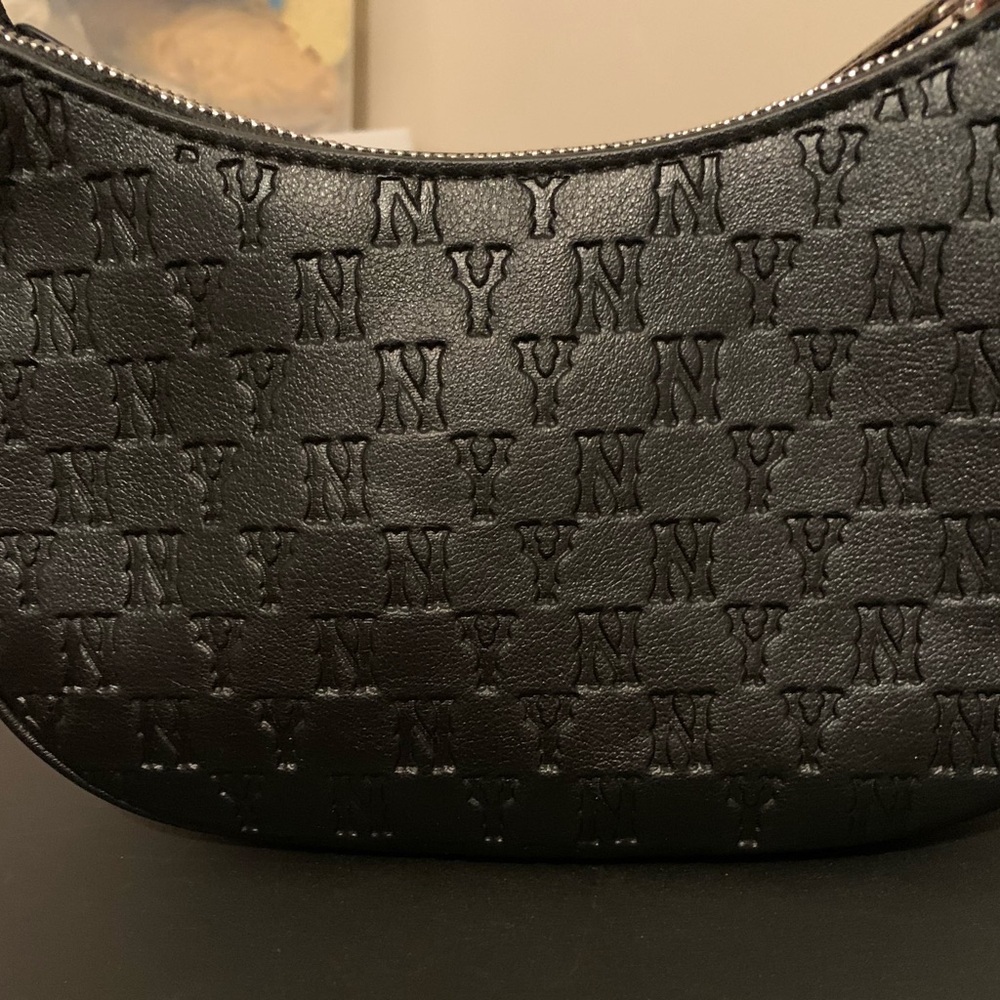 MLB Black NY Embossed Shoulder Bag - Picture 5 of 6